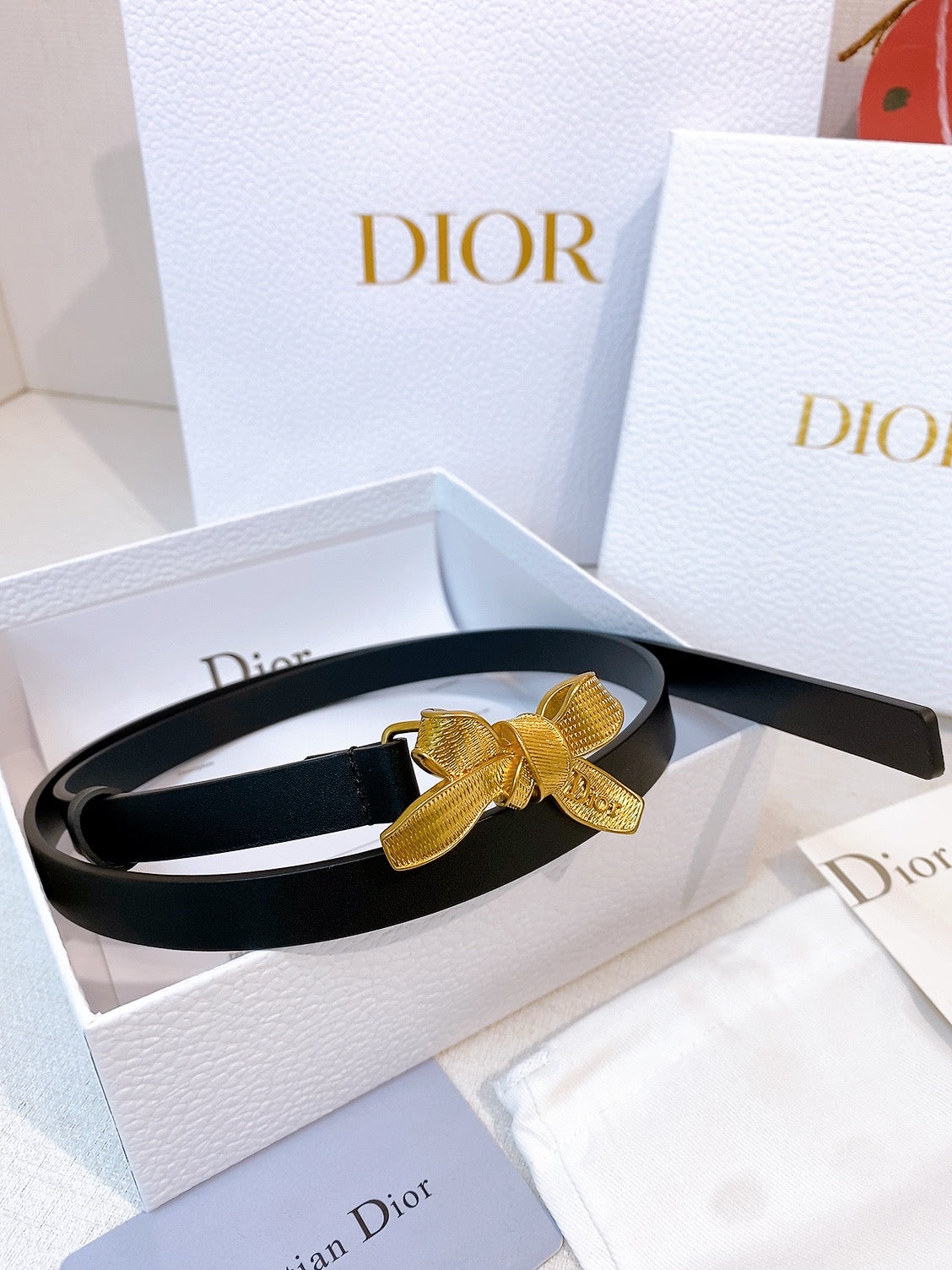 Ремінь Dior з натуральної телячої шкіри