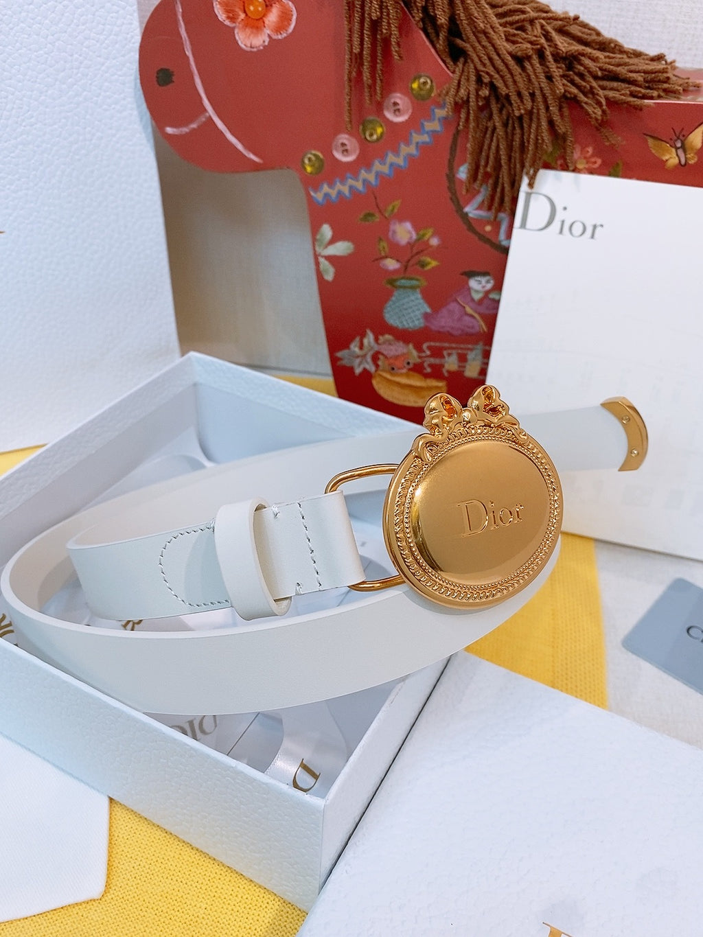 Ремінь Dior з натуральної телячої шкіри