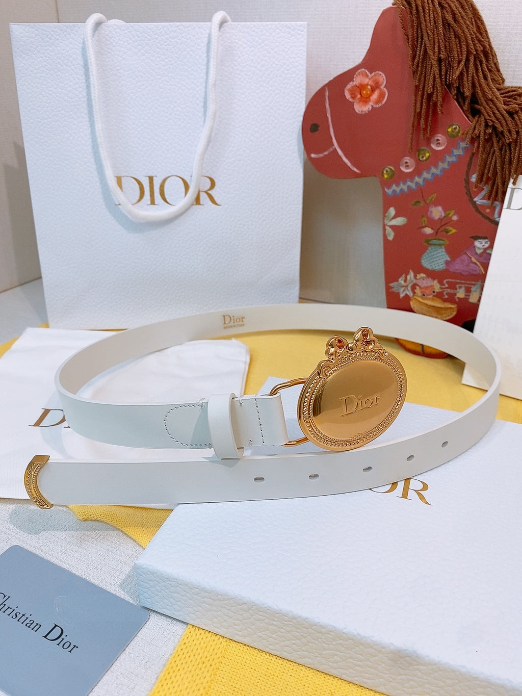 Ремінь Dior з натуральної телячої шкіри