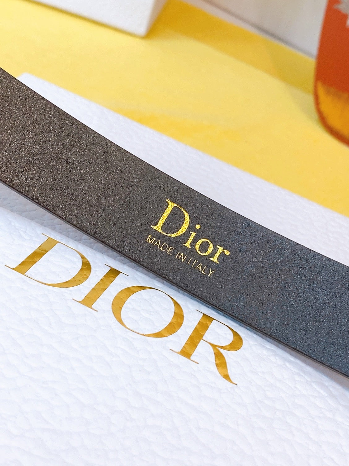 Ремінь Dior з натуральної телячої шкіри