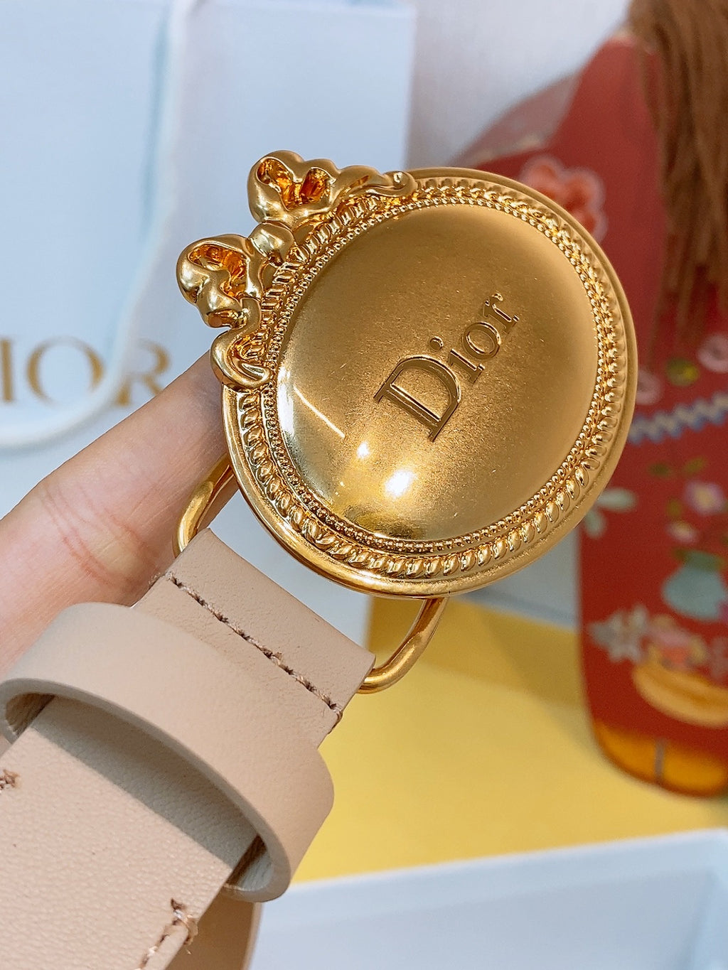 Ремінь Dior з натуральної телячої шкіри