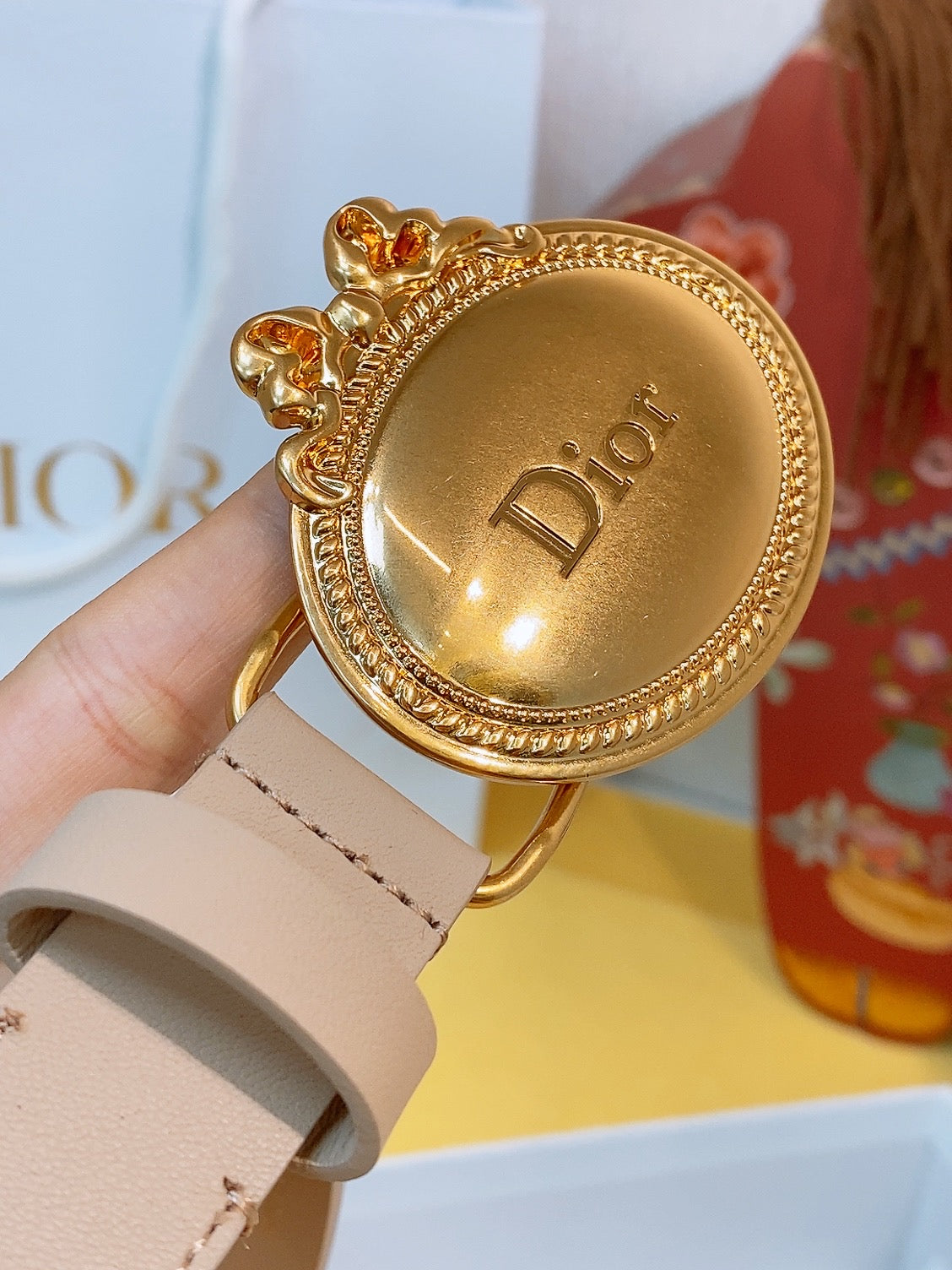 Ремінь Dior з натуральної телячої шкіри