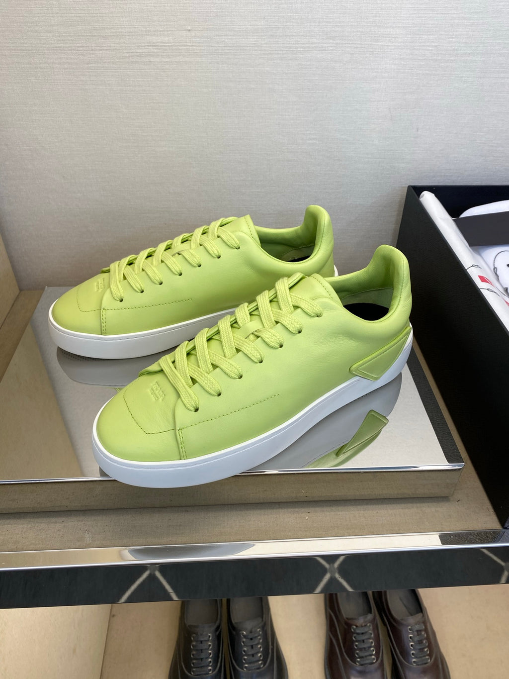 Чоловічі шкіряні повсякденне взуття Prada