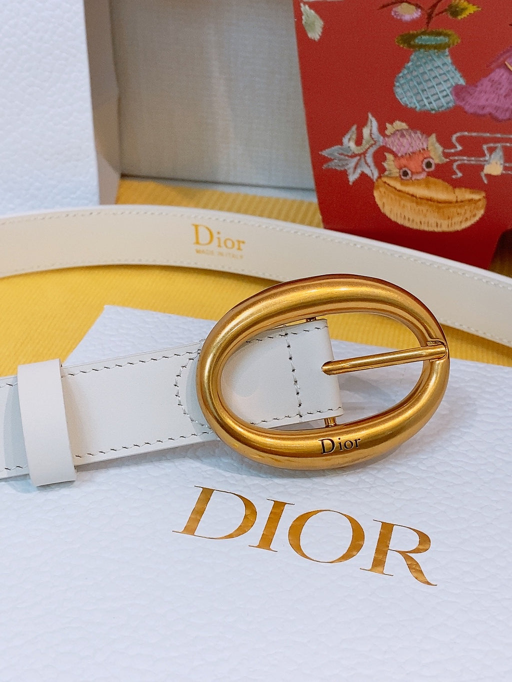 Ремінь Dior з натуральної телячої шкіри