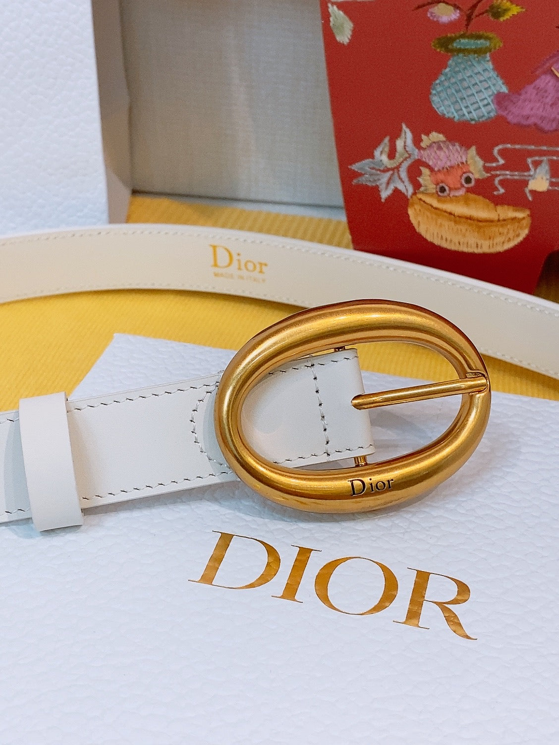 Ремінь Dior з натуральної телячої шкіри