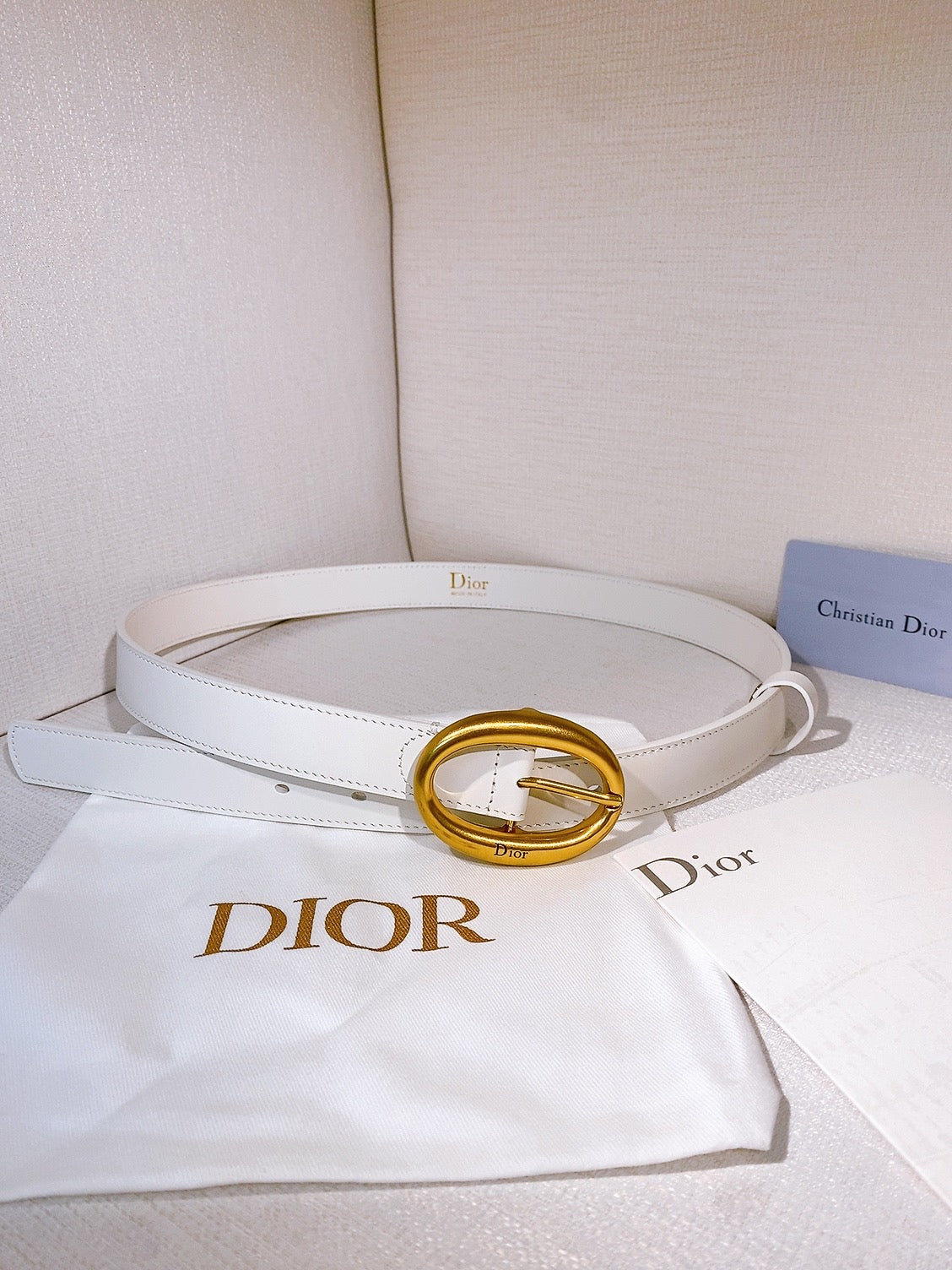 Ремінь Dior з натуральної телячої шкіри