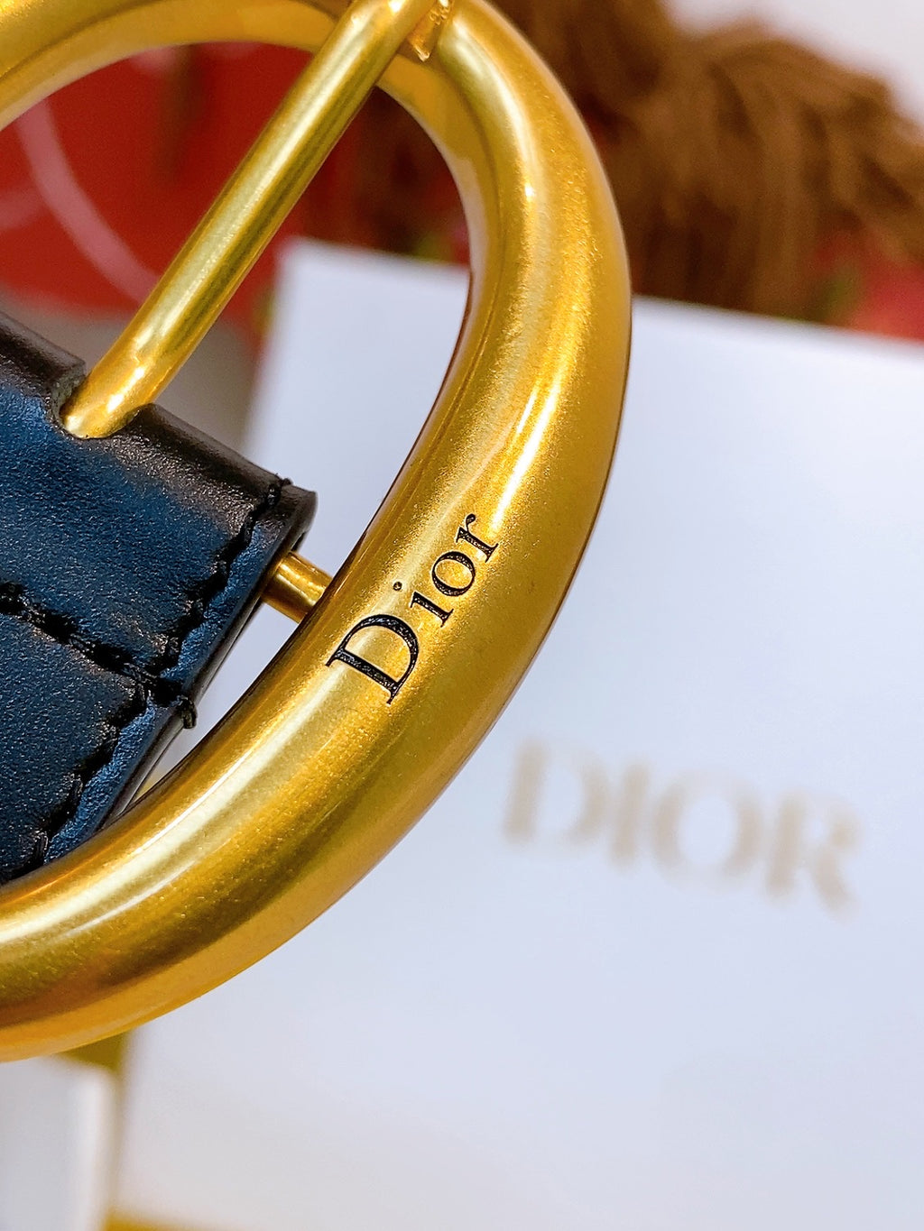 Ремінь Dior з натуральної телячої шкіри