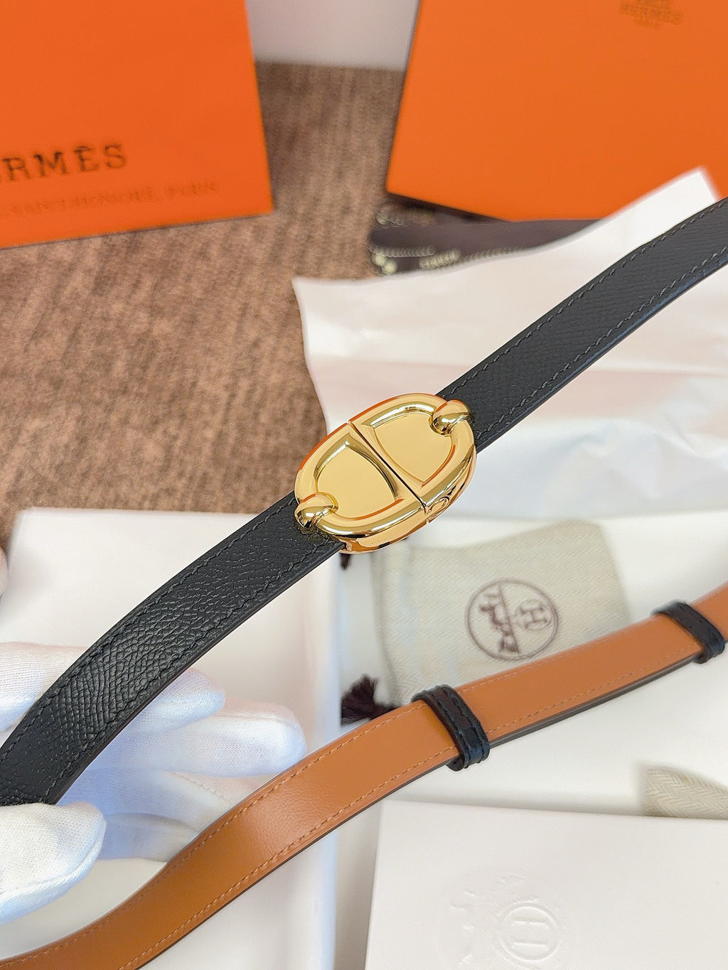 Ремінь Hermès зі шкіри Epsom
