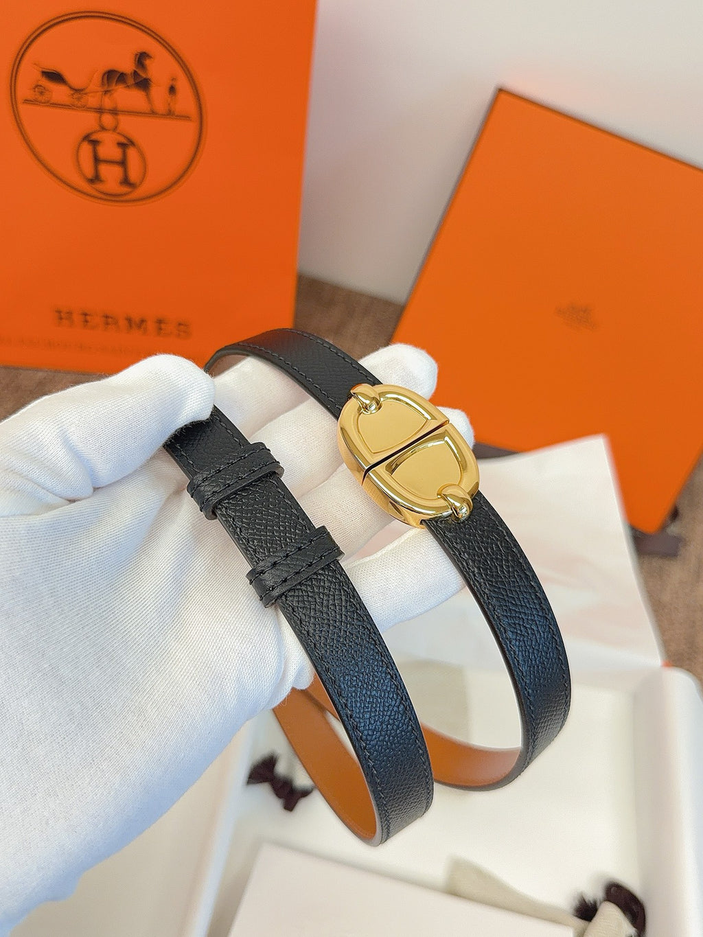 Ремінь Hermès зі шкіри Epsom