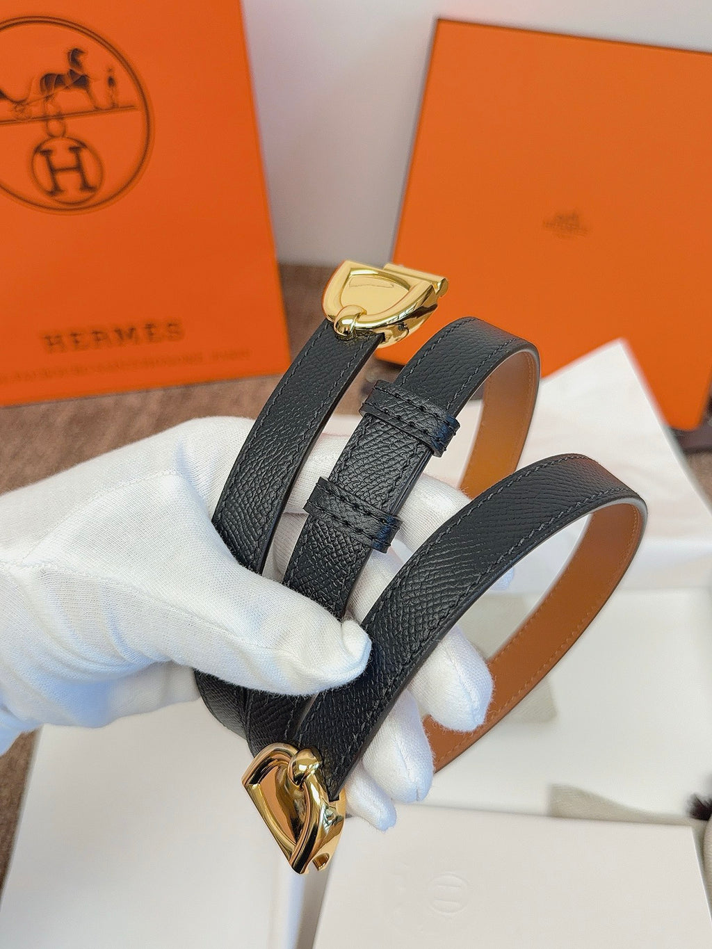 Ремінь Hermès зі шкіри Epsom