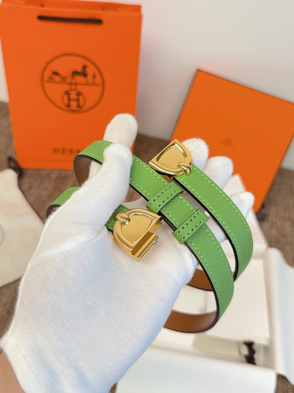 Ремінь Hermès зі шкіри Epsom