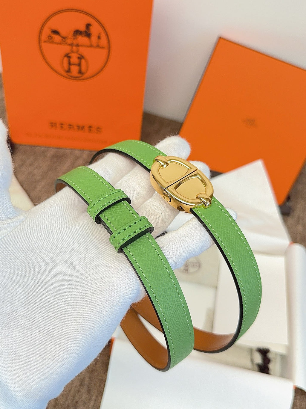 Ремінь Hermès зі шкіри Epsom