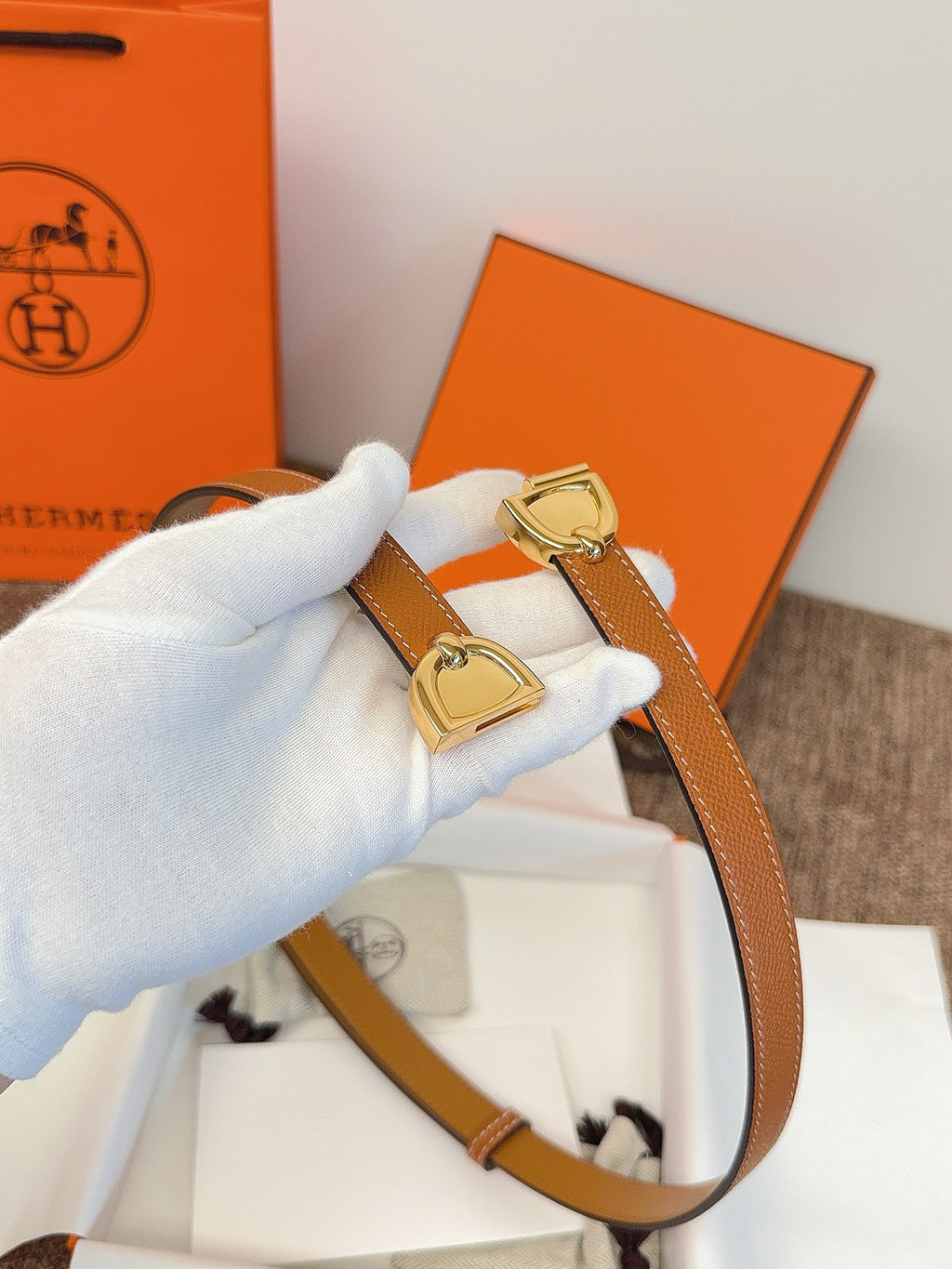 Ремінь Hermès зі шкіри Epsom