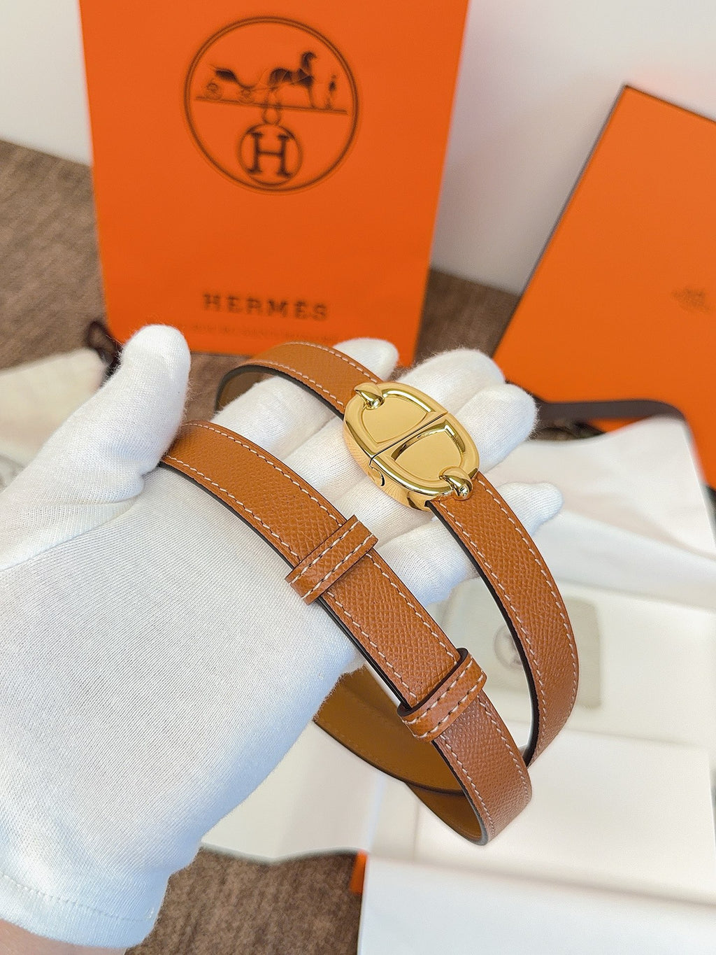 Ремінь Hermès зі шкіри Epsom