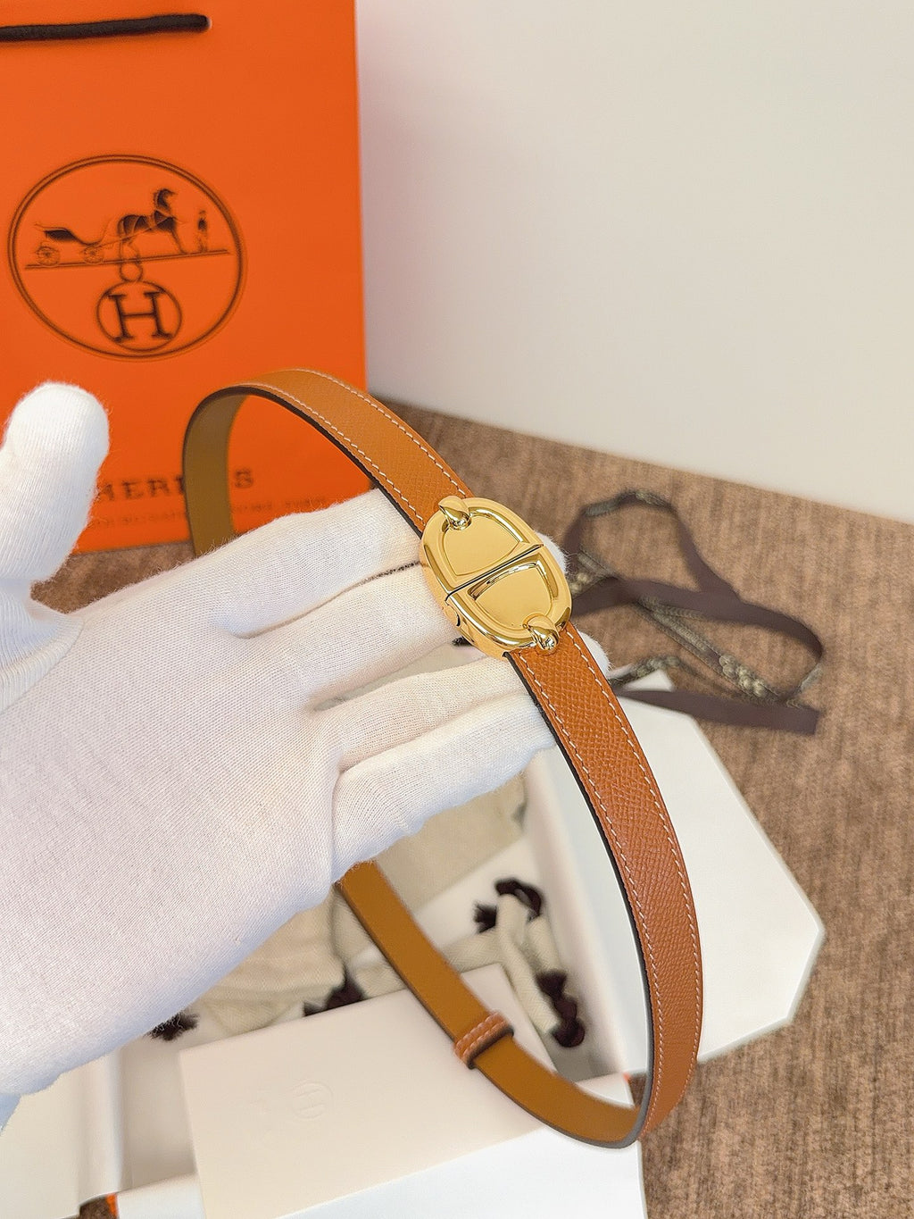 Ремінь Hermès зі шкіри Epsom