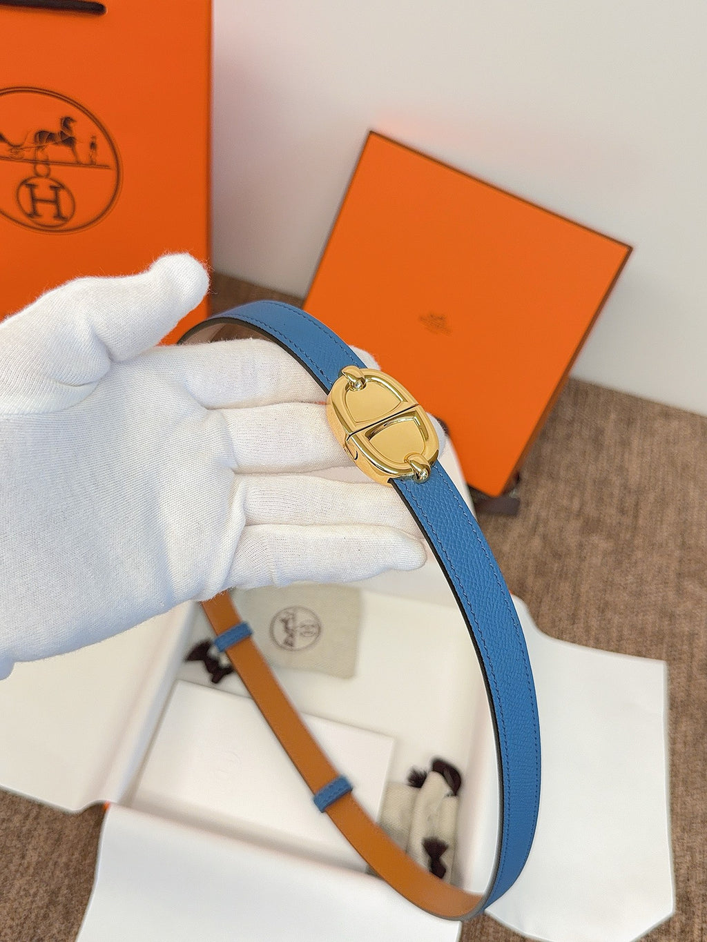 Ремінь Hermès зі шкіри Epsom