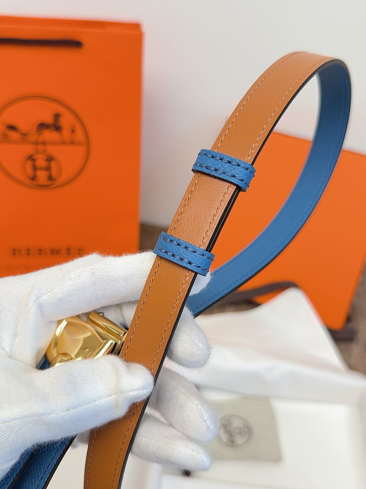 Ремінь Hermès зі шкіри Epsom