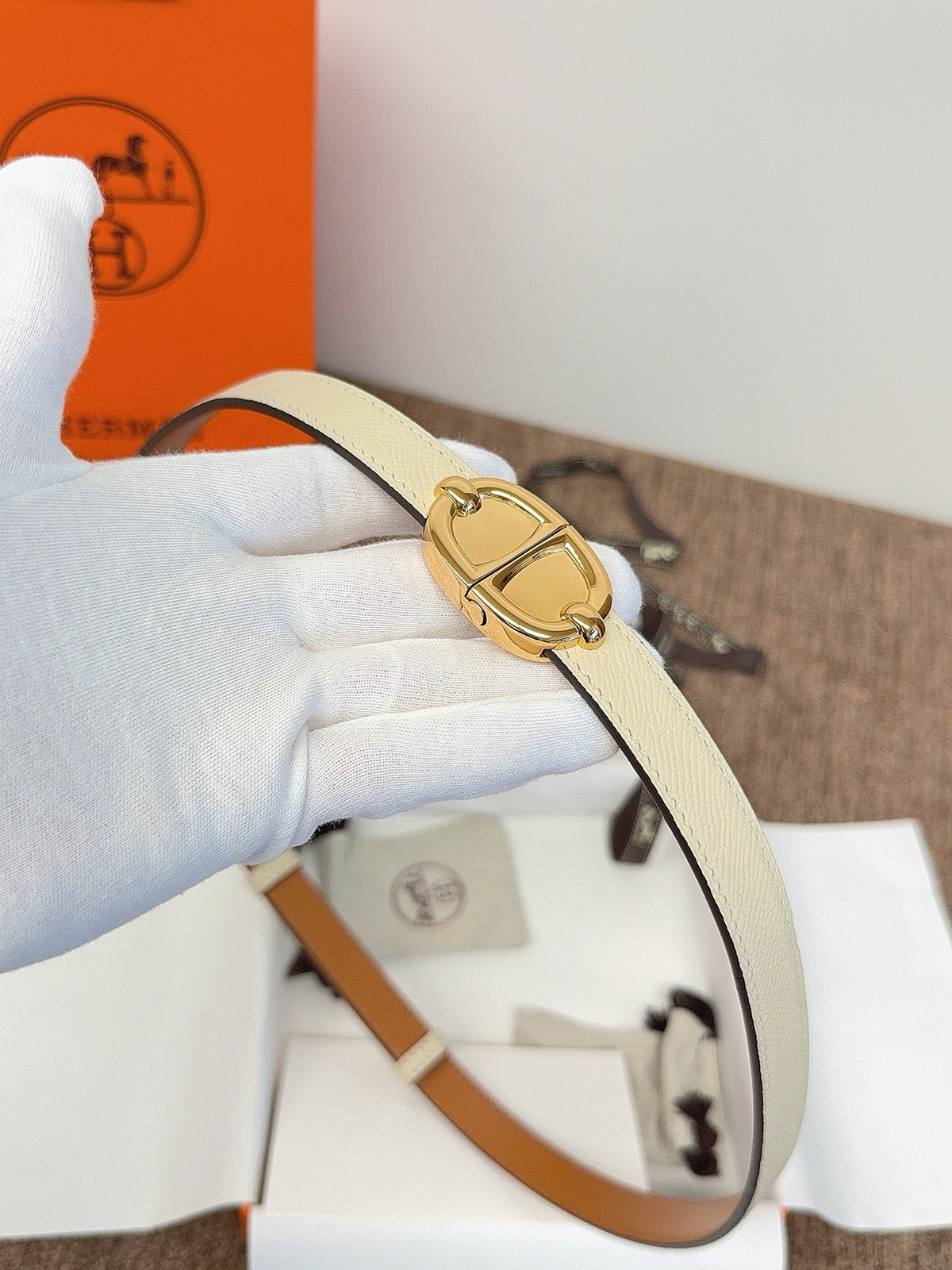 Ремінь Hermès зі шкіри Epsom
