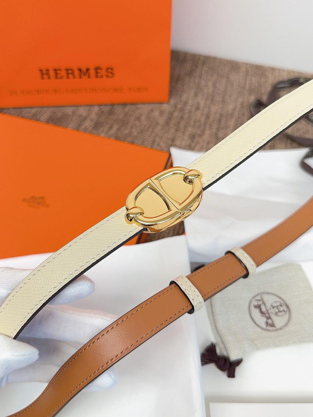Ремінь Hermès зі шкіри Epsom