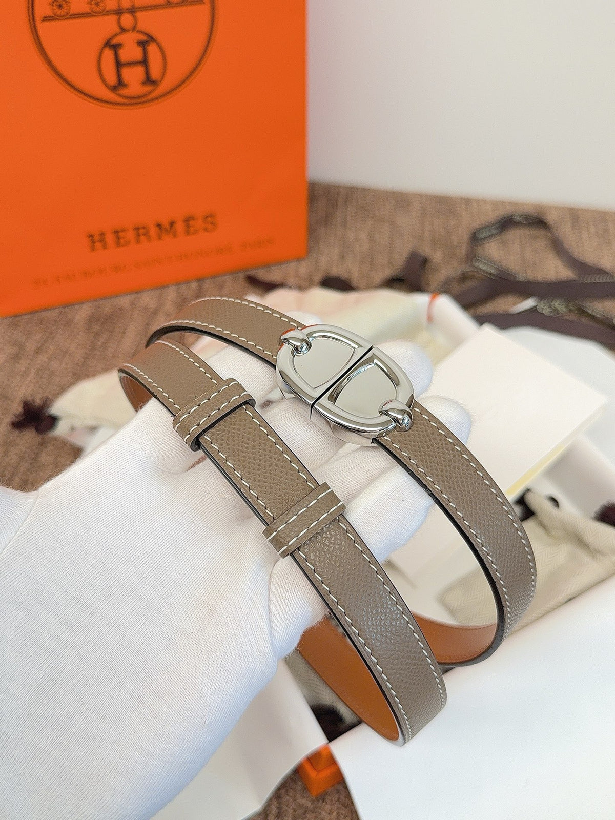 Ремінь Hermès зі шкіри Epsom