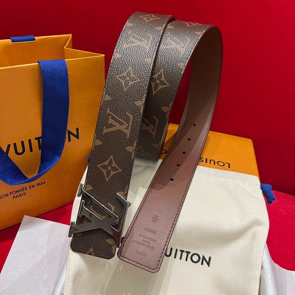 Ремінь Louis Vuitton з полотна та натуральної шкіри