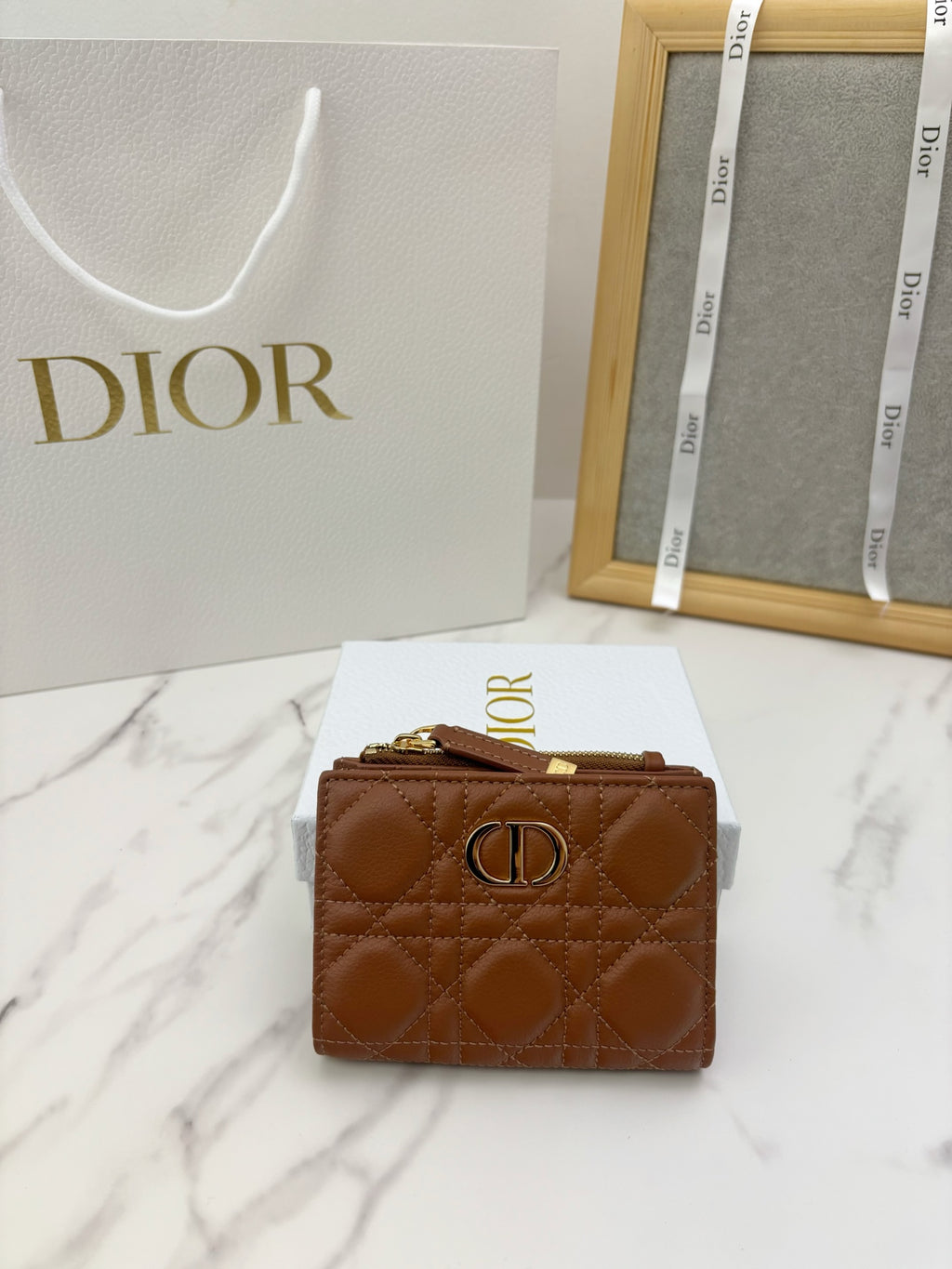 Гаманець Dior Caro Dahlia з м'якої натуральної шкіри — фото 1