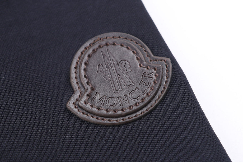 Світшот з бавовняної суміші з шкіряним логотипом Moncler — фото 5