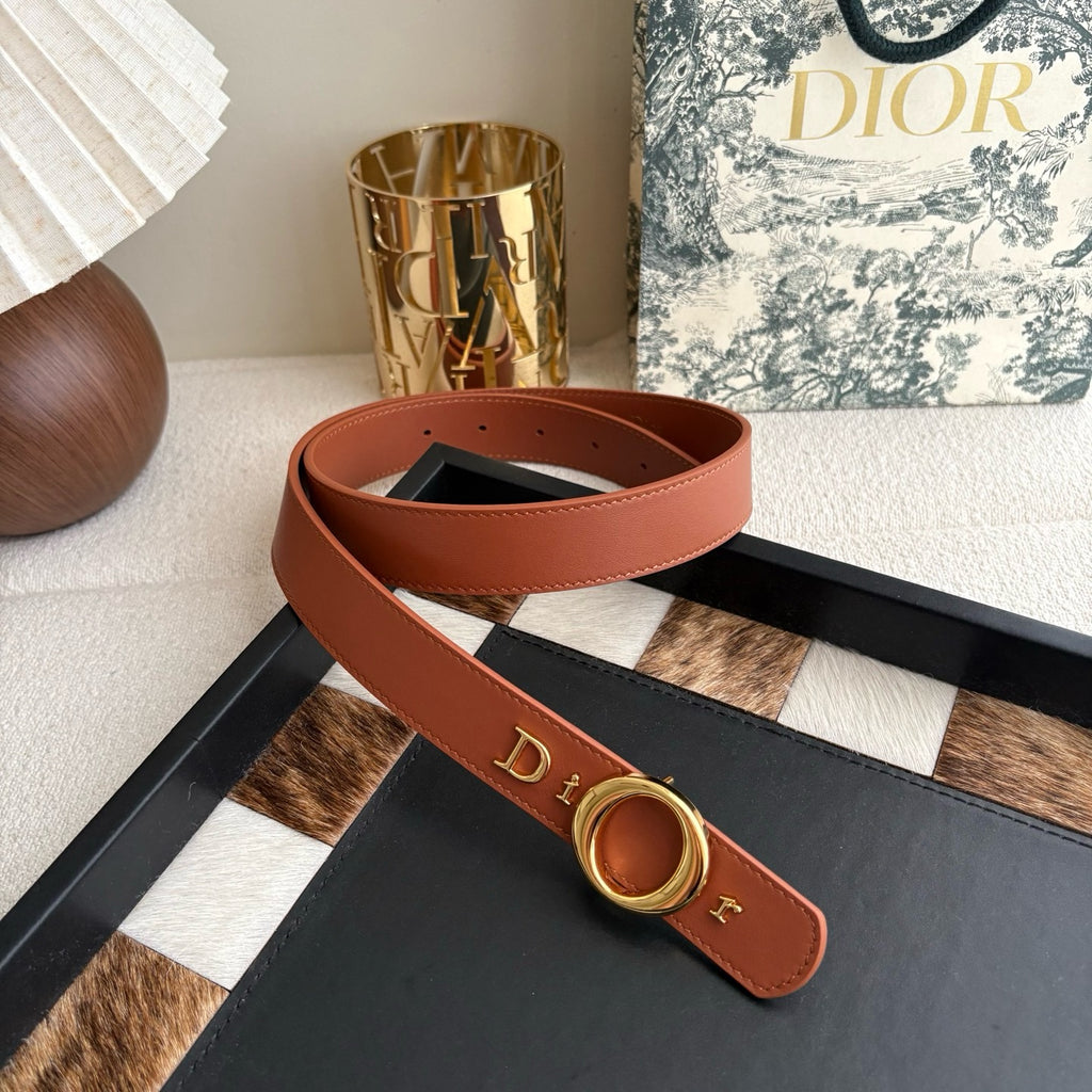 Ремінь Dior з натуральної телячої шкіри