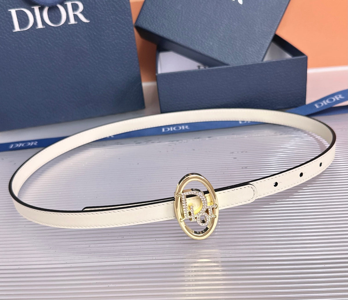 Ремінь Dior з натуральної телячої шкіри