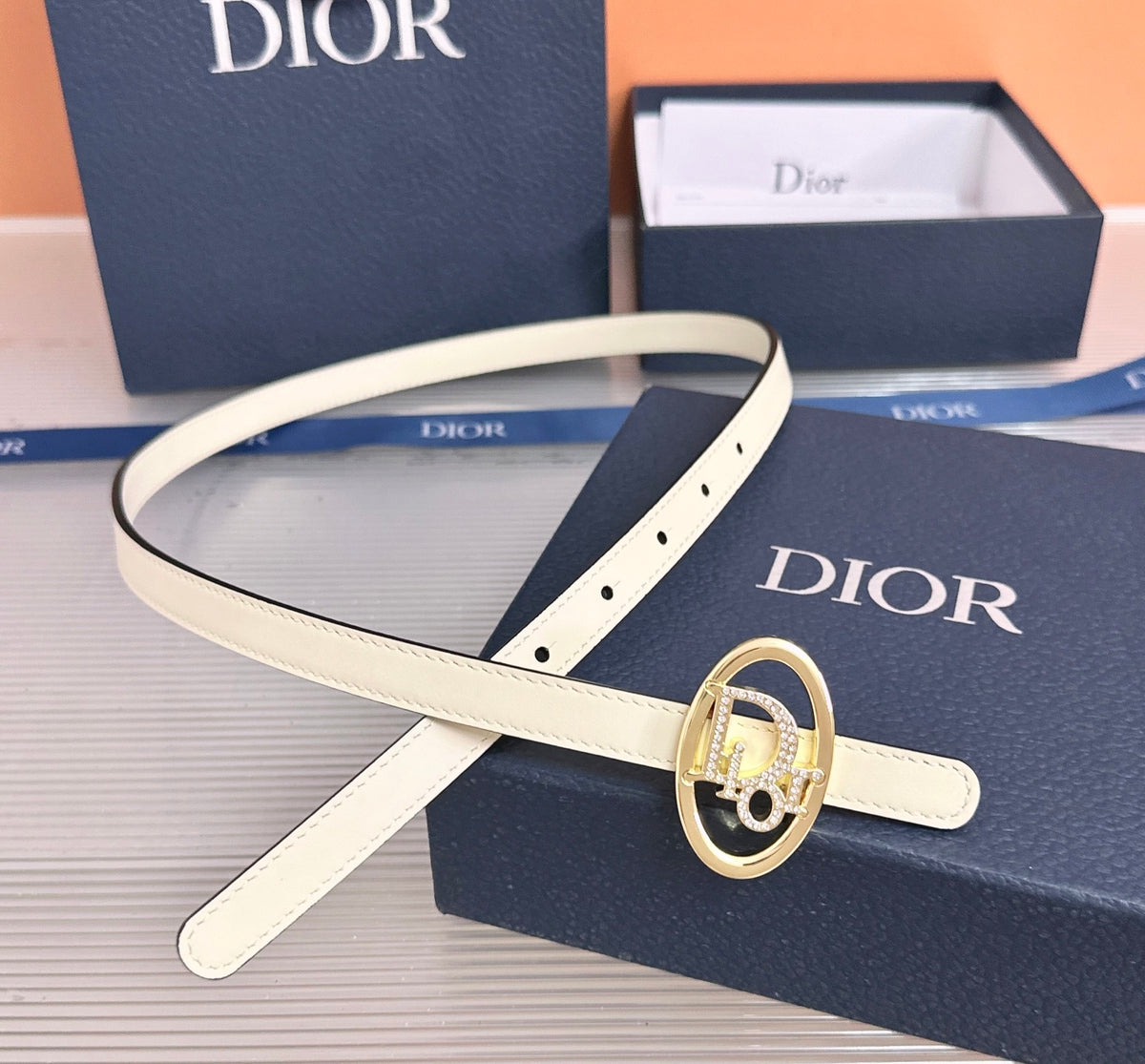 Ремінь Dior з натуральної телячої шкіри