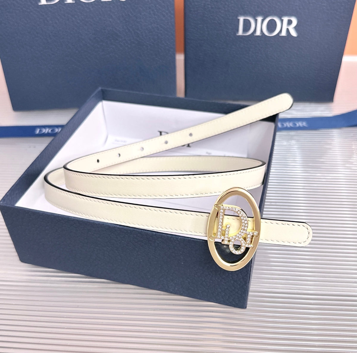 Ремінь Dior з натуральної телячої шкіри