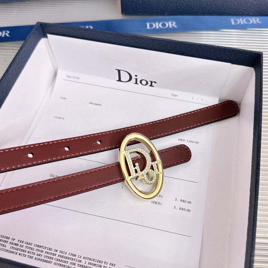 Ремінь Dior з натуральної телячої шкіри