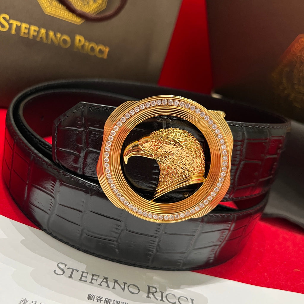 Ремінь Stefano Ricci з натуральної шкіри