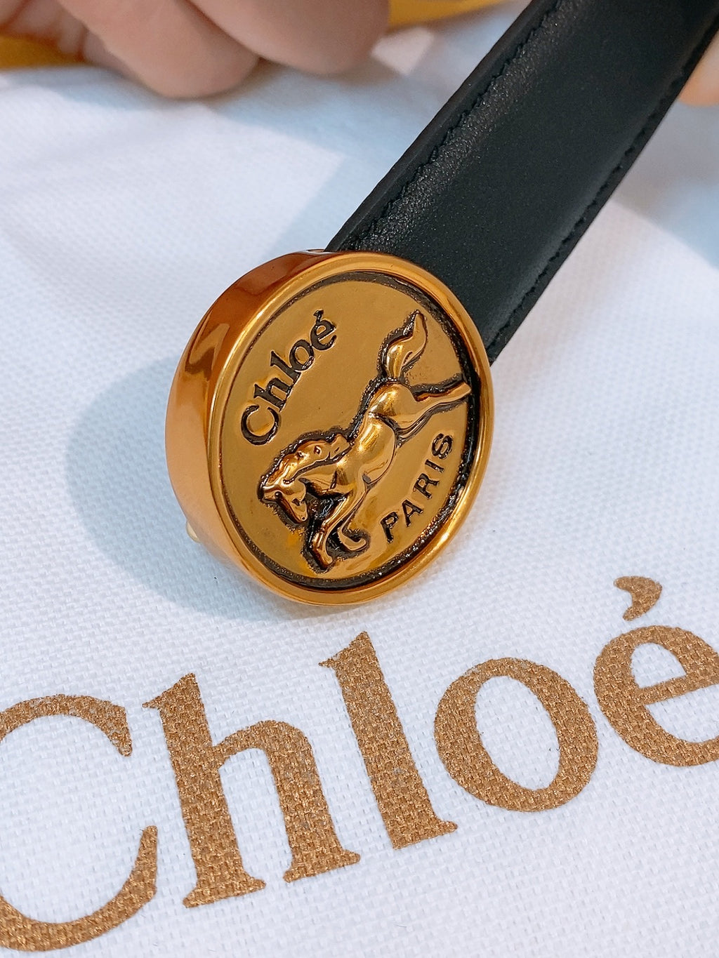 Ремінь Chloé з натуральної телячої шкіри