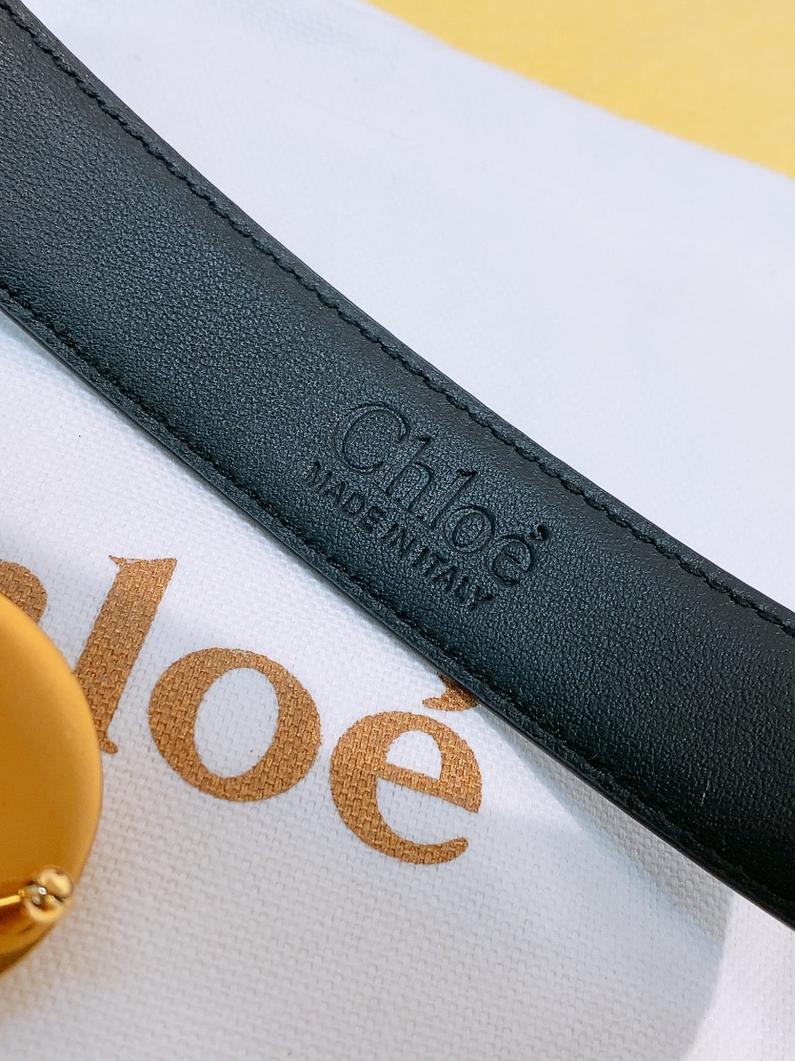 Ремінь Chloé з натуральної телячої шкіри