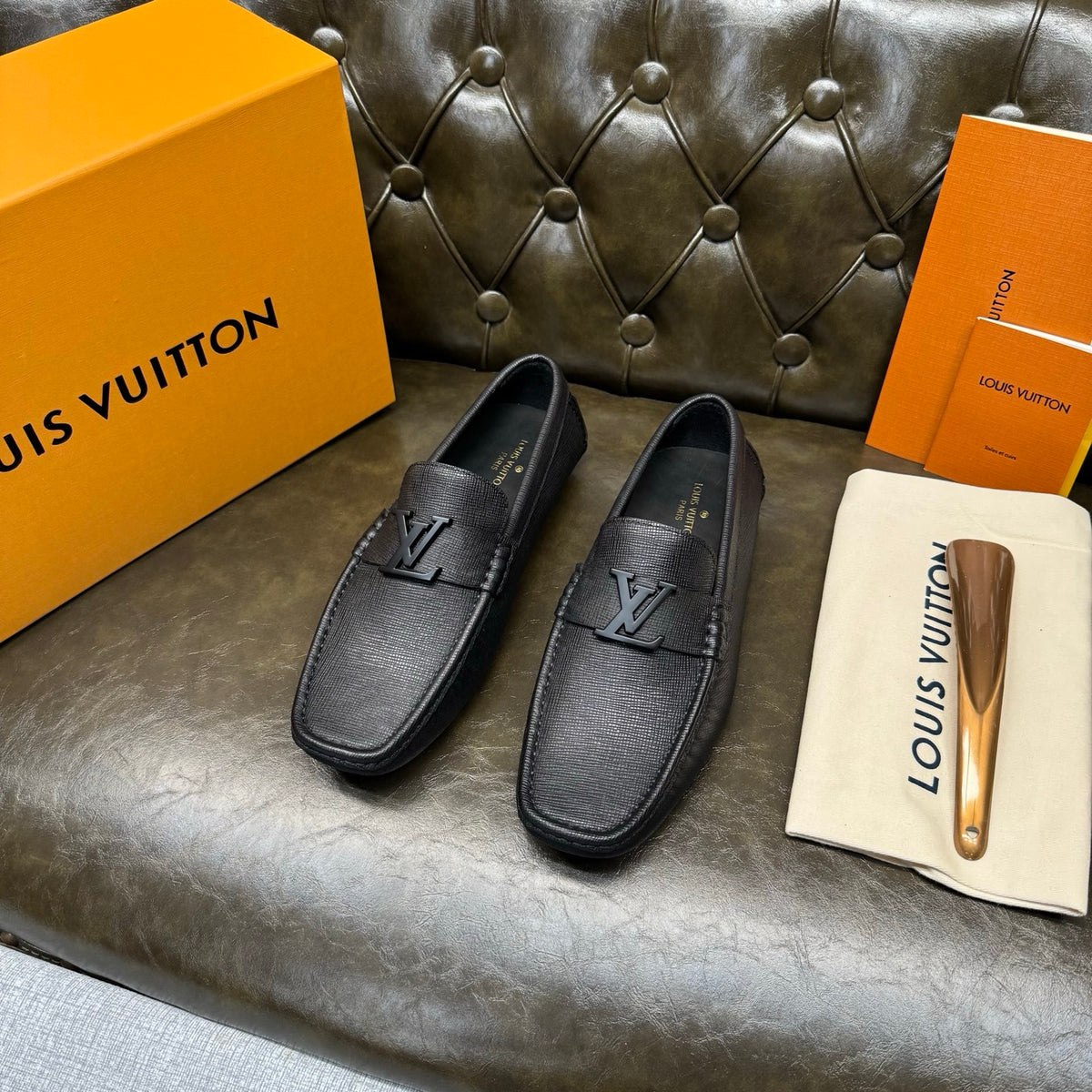 Лофери Louis Vuitton з натуральної шкіри