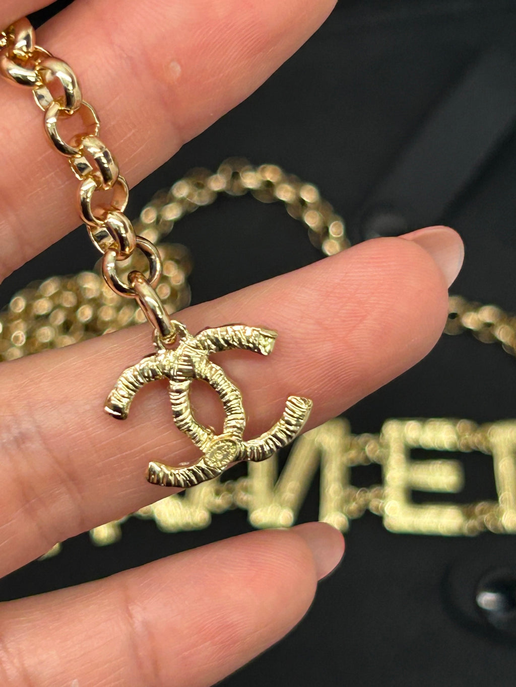Пояс-ланцюжок Chanel із латуні