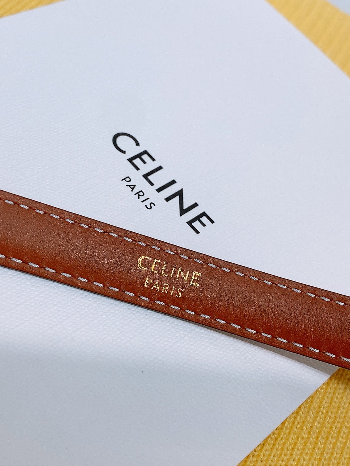 Ремінь Celine Maison з натуральної телячої шкіри