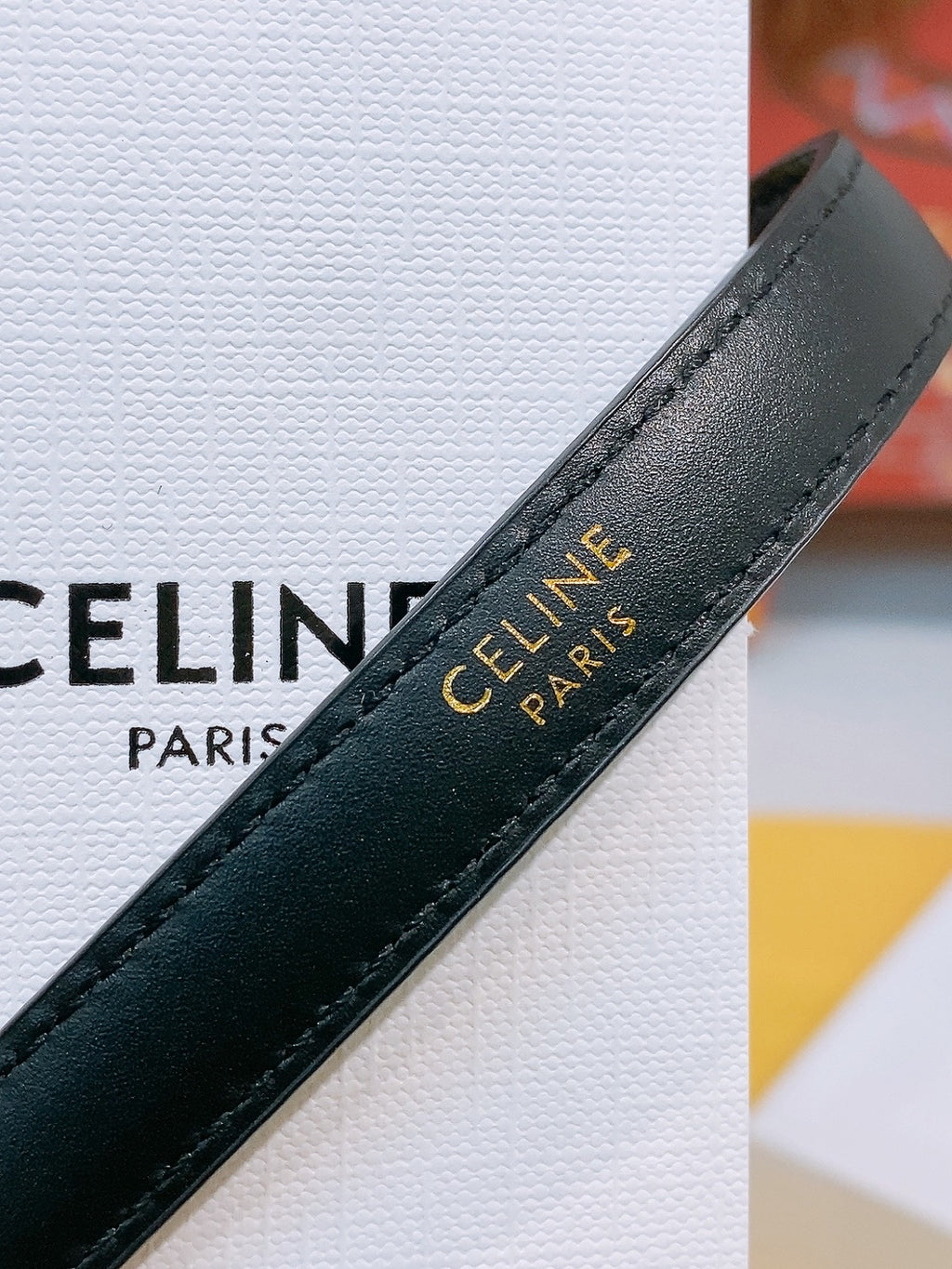 Ремінь Celine Maison з натуральної телячої шкіри