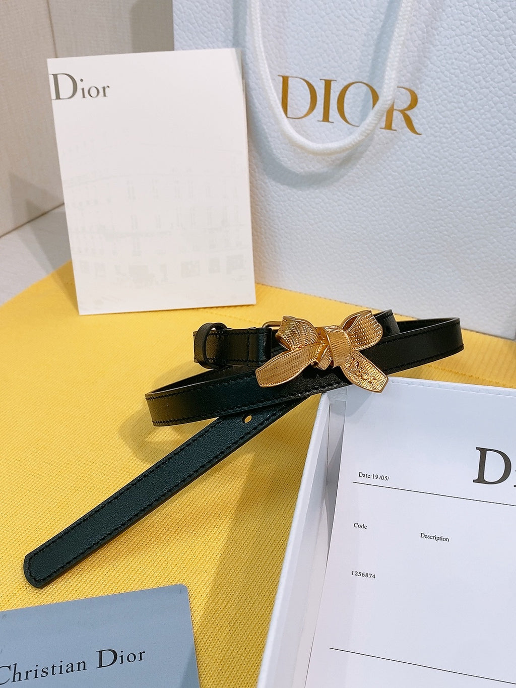 Ремінь Dior з натуральної телячої шкіри