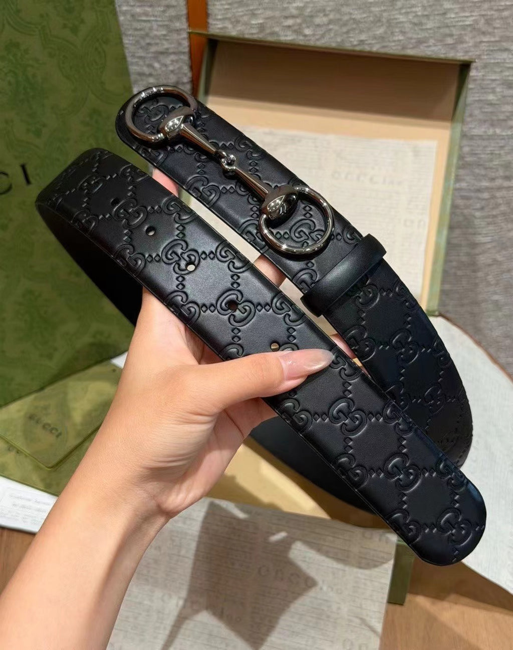 Ремінь Gucci з натуральної телячої шкіри