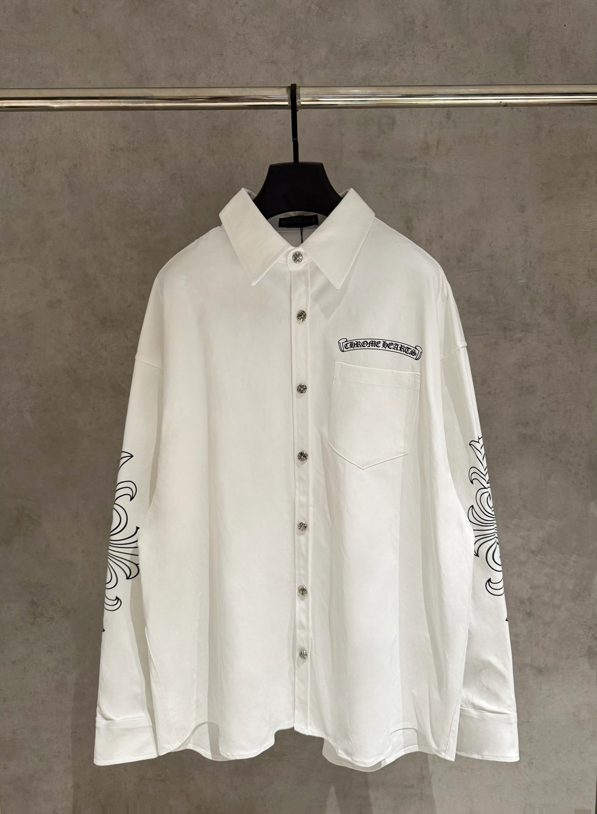 Чоловіча сорочка Chrome Hearts чорний