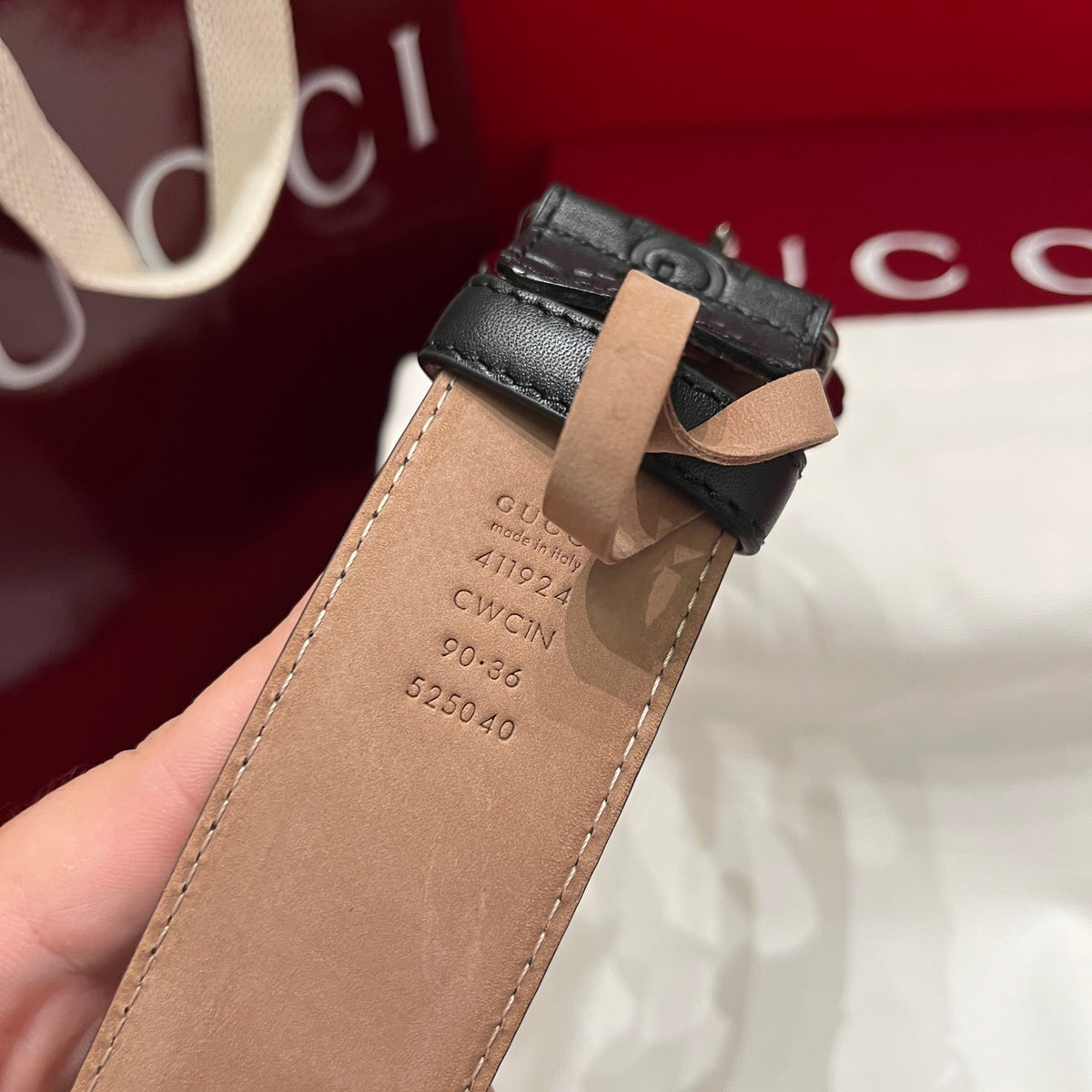 Ремінь Gucci з натуральної телячої шкіри