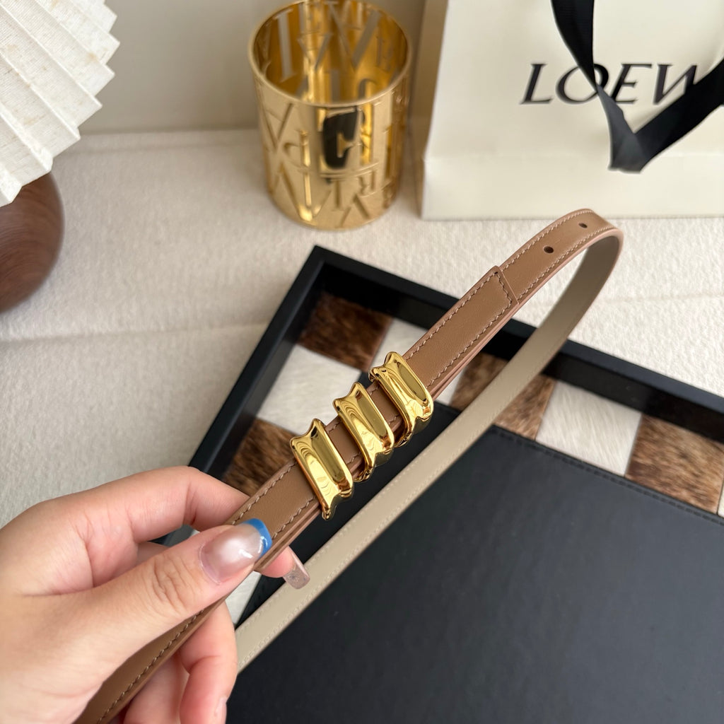 Ремінь Loewe з натуральної телячої шкіри