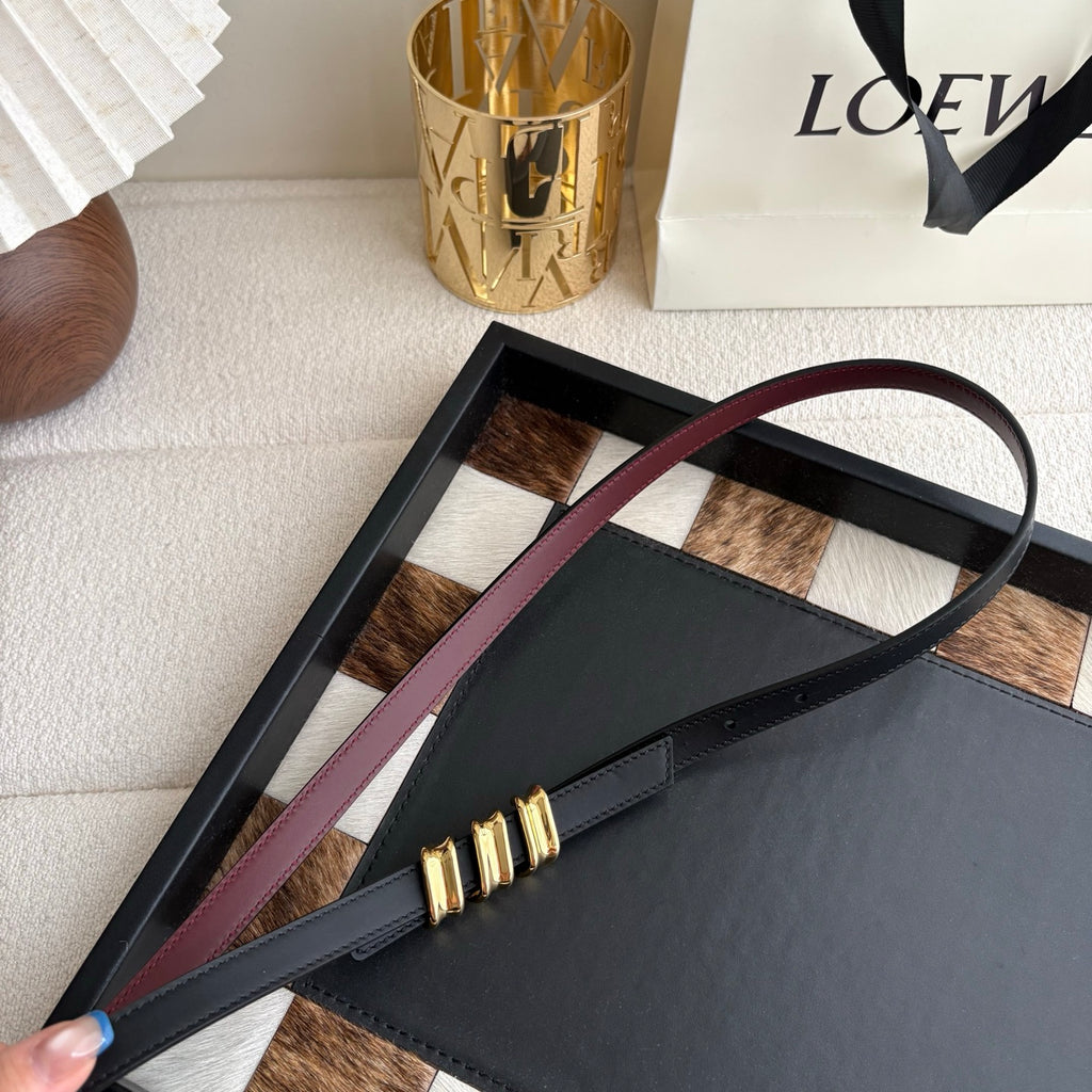 Ремінь Loewe з натуральної телячої шкіри