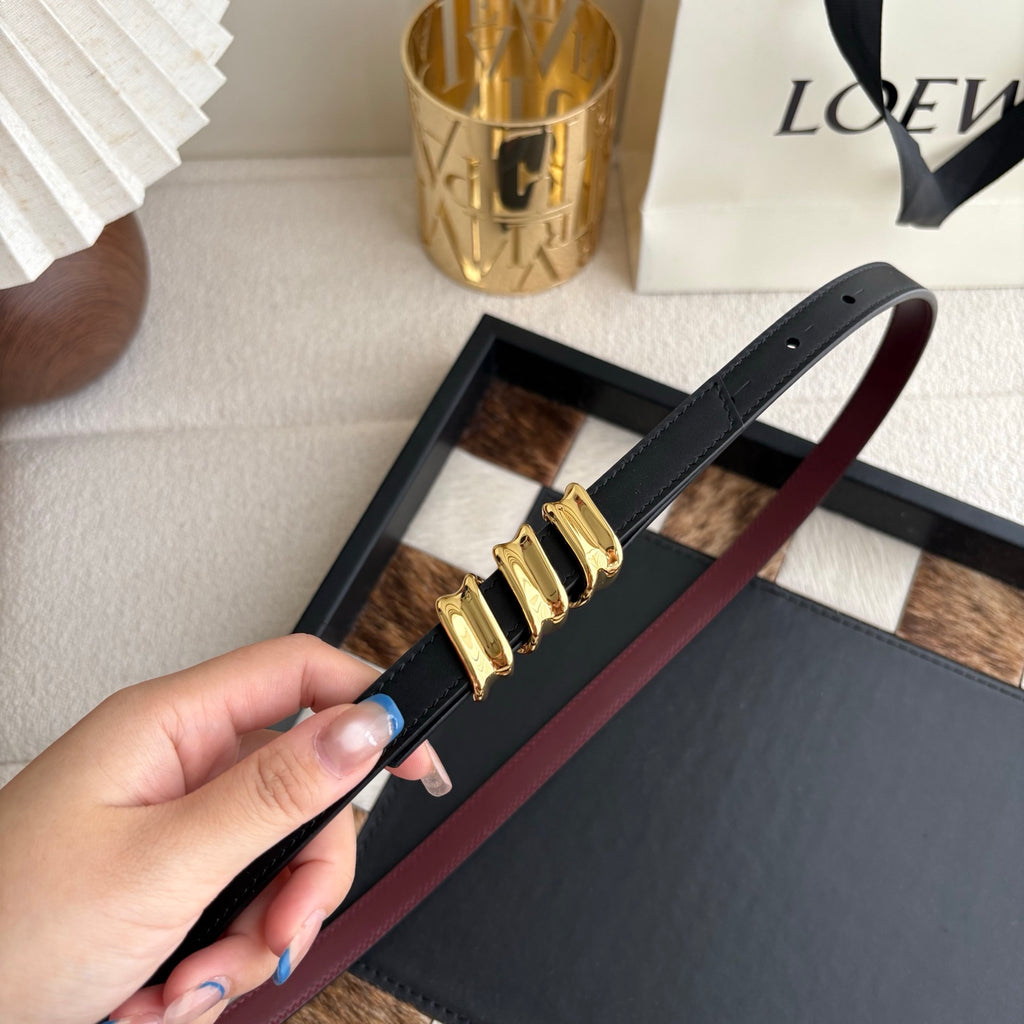 Ремінь Loewe з натуральної телячої шкіри