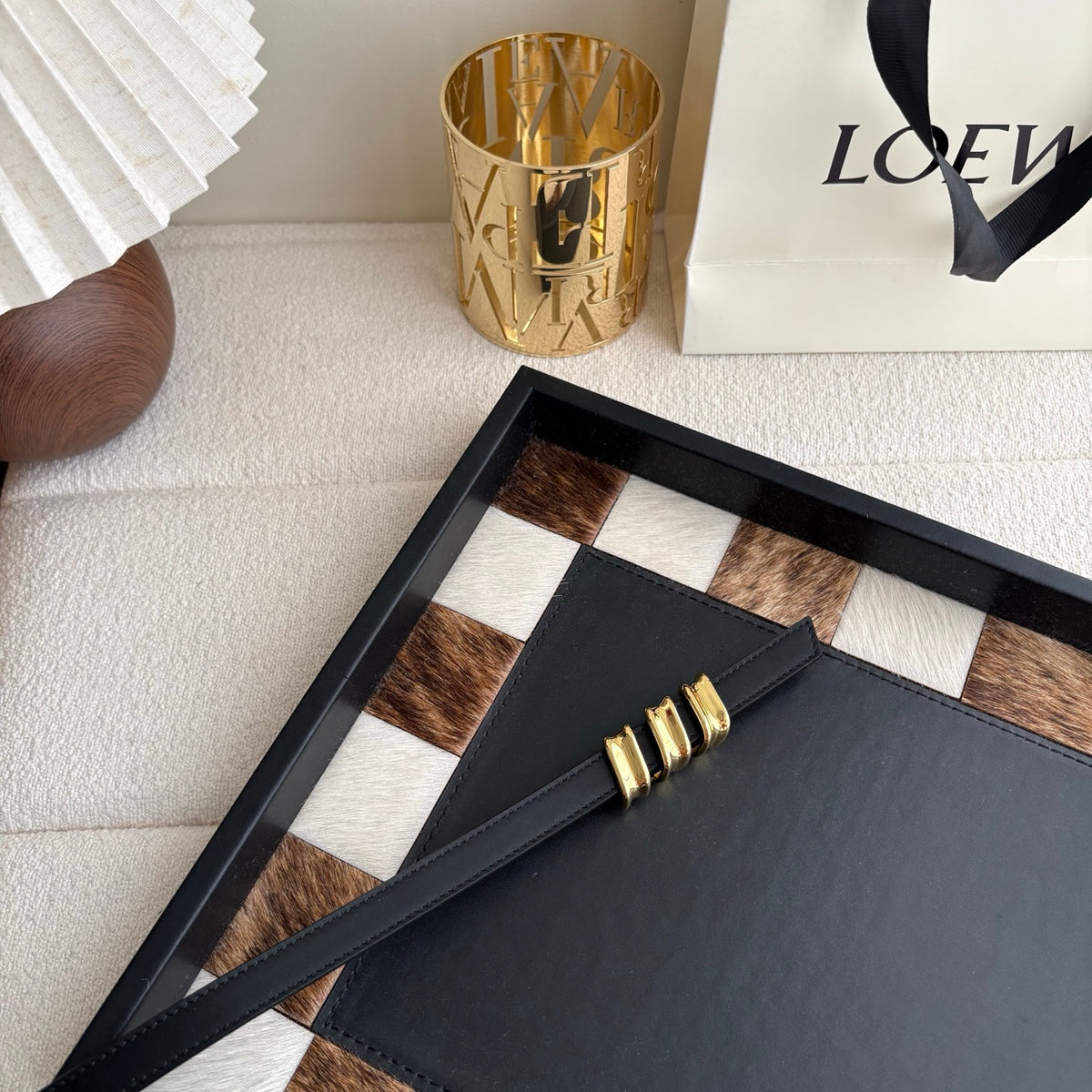 Ремінь Loewe з натуральної телячої шкіри