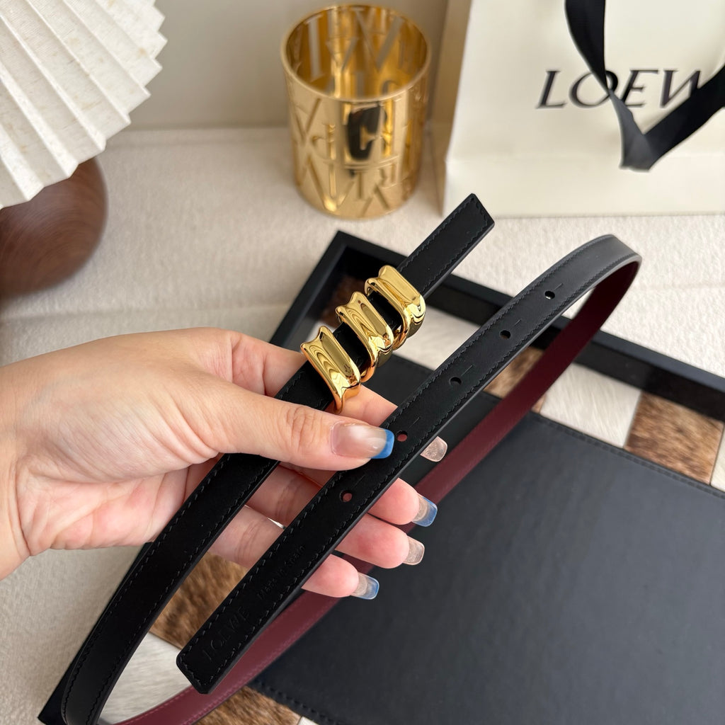 Ремінь Loewe з натуральної телячої шкіри