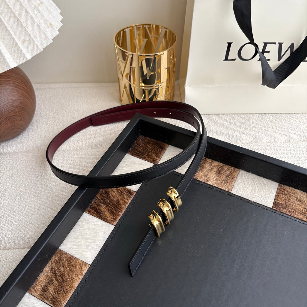 Ремінь Loewe з натуральної телячої шкіри
