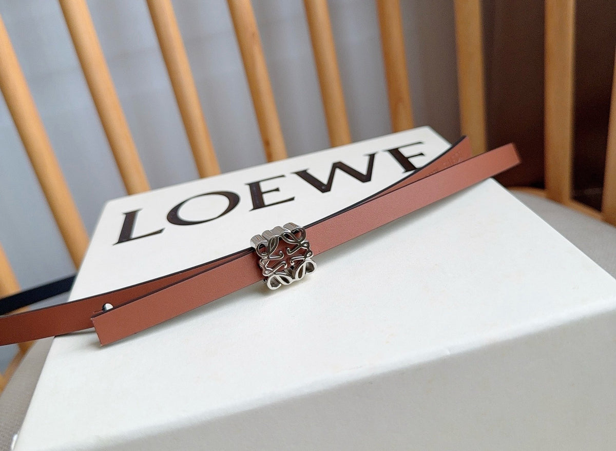 Ремінь Loewe з натуральної телячої шкіри